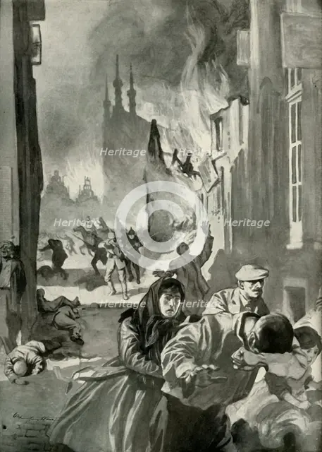 'The Sack of Louvain', (1919). Creator: Unknown.
