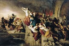 The Sack of Magdeburg, 1852-1860. Creator: Steinbrueck, Eduard (1802-1882)