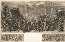 The Sack of the Temple at Jerusalem, c. 1838. Creator: Luigi Ademollo