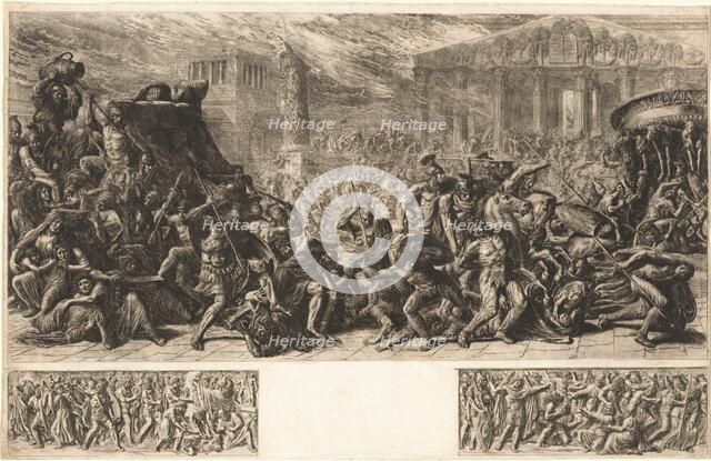 The Sack of the Temple at Jerusalem, c. 1838. Creator: Luigi Ademollo.