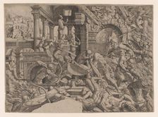 The Sack of Troy, 1535-55. Creator: Jean Mignon