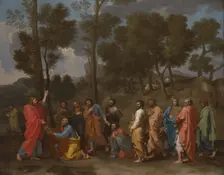 The Sacrament of Ordination (Christ presenting the Keys to Saint Peter). Artist: Poussin, Nicolas (1594-1665)