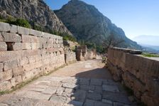 The Sacred Way, Delphi, Greece. Creator: Samuel Magal