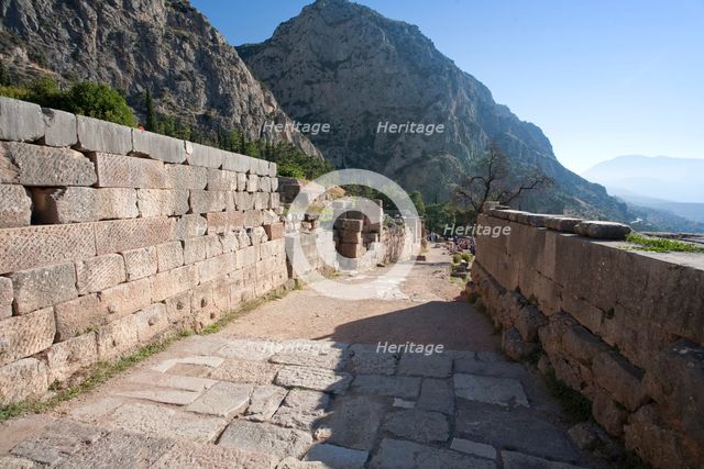 The Sacred Way, Delphi, Greece. Creator: Samuel Magal.