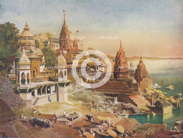 'The Sacred City of the Hindus: Benares on the Ganges', 1908. Artist: Unknown.