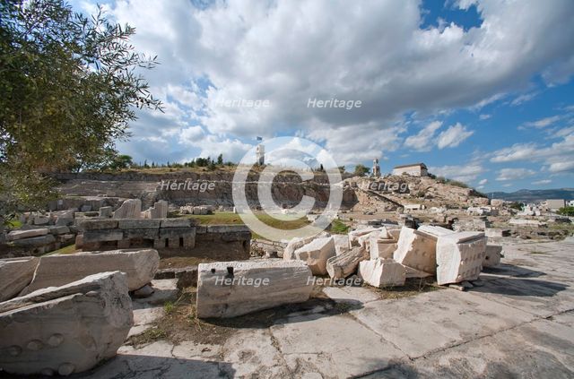The Sacred Court at Eleusis, Greece. Creator: Samuel Magal.