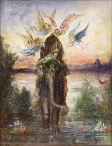 The Sacred Elephant (Péri). Artist: Moreau, Gustave (1826-1898)