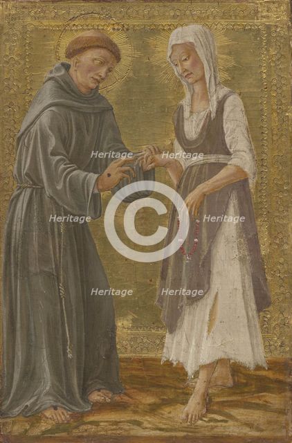 The Sacred Exchange between Saint Francis and Lady Poverty.