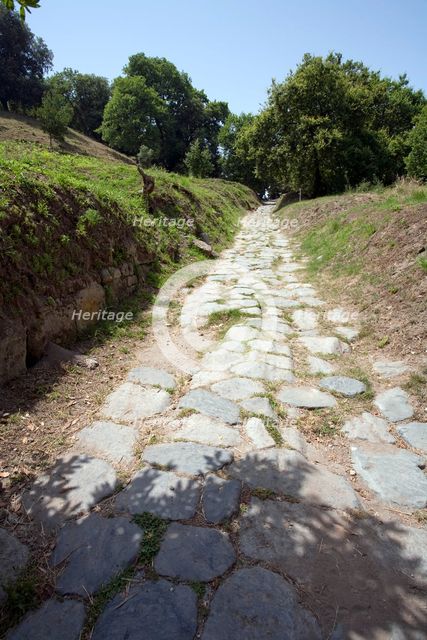 The Sacred Road, Cumae, Italy. Creator: Samuel Magal.