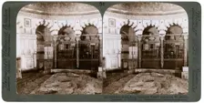 The sacred rock, where the Temple Alter stood, Mount Moriah, Jerusalem, Palestine, 1900.Artist: Underwood & Underwood