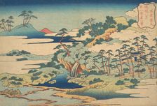 The Sacred Spring at Jogaku (Jogaku reisen), from the series Eight Views of the Ryukyu Isl..., 1832. Creator: Hokusai