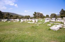 The Sacred Square at Epidauros, Greece. Creator: Samuel Magal