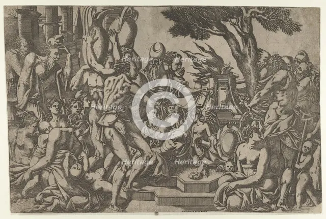 The Sacrifice, 1542. Creator: Antonio Fantuzzi.