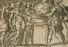 The Sacrifice, c1530s/1540s. Creators: Antonio da Trento, Parmigianino, Niccolo Vicentino, Andrea Andreani