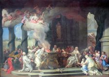 The Sacrifice of Vestal, 1710. Creator: Alessandro Marchesini
