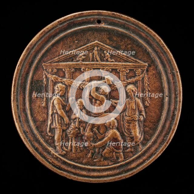 The Sacrifice of a Bull, fourth quarter 15th century. Creator: Master of the Orpheus Legend.