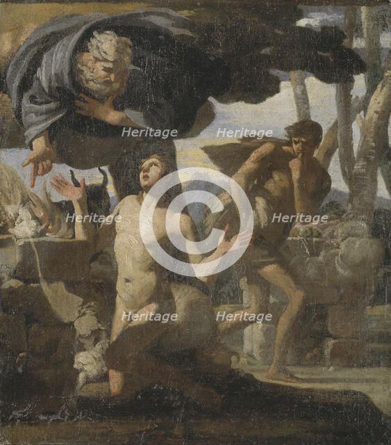 The Sacrifice of Abel. Study. Creator: Charles Mellin.