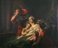 The sacrifice of Alceste, 1781. Creator: Johann Heinrich Tischbein