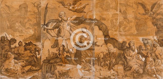 The Sacrifice of Isaac, 1586. Creator: Andrea Andreani.