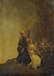The Sacrifice of Isaac, 1750. Creator: Christian Wilhelm Ernst Dietrich
