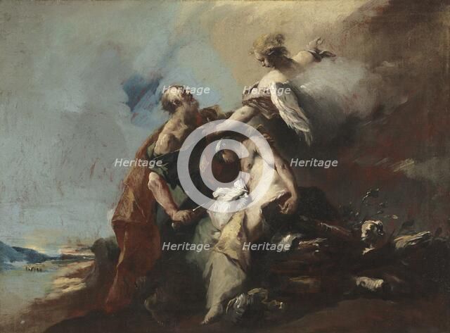 The Sacrifice of Isaac, 1750s. Creator: Francesco Guardi (Italian, 1712-1793).