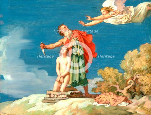 The Sacrifice of Isaac, 1860. Creator: Hippolyte-Jean Flandrin.