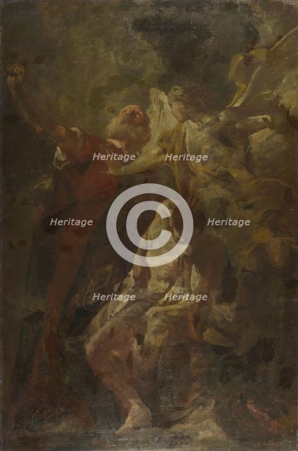 The Sacrifice of Isaac , after 1735. Creator: Piazzetta, Gian Battista (1683-1754).