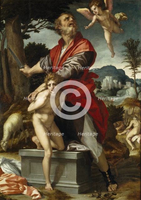 The Sacrifice of Isaac. Artist: Andrea del Sarto (1486-1531)