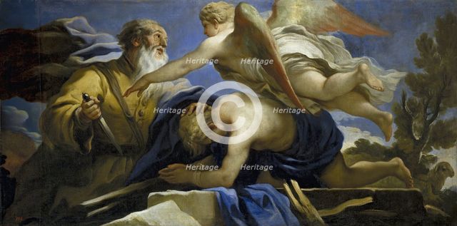 The Sacrifice of Isaac, c1696. Creator: Luca Giordano.