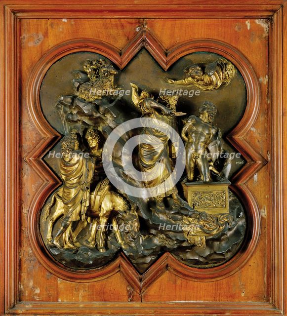 The Sacrifice of Isaac. Panel for doors of the Florence Baptistery.