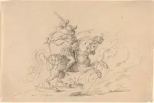 The Sacrifice of Marcus Curtius. Creator: Jost Ammon