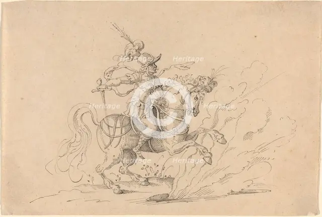 The Sacrifice of Marcus Curtius. Creator: Jost Ammon.