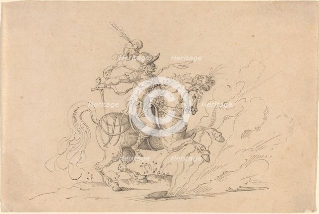 The Sacrifice of Marcus Curtius. Creator: Jost Ammon.