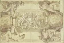 The Sacrifice of Noah, mid-17th century. Creator: Andrea Sacchi ?