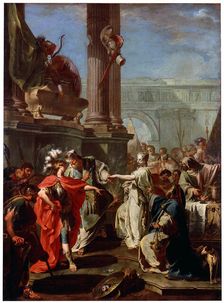 The Sacrifice of Polyxena 1730s. Artist: Giovanni Battista Pittoni the Younger