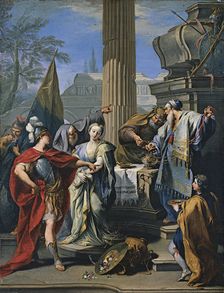 The Sacrifice of Polyxena, unknown date, (c1730s). Creator: Workshop of Giovanni Battista Pittoni