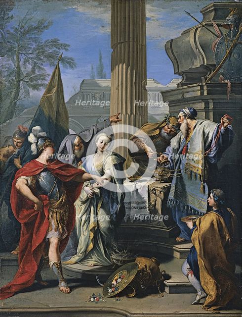 The Sacrifice of Polyxena, unknown date, (c1730s). Creator: Workshop of Giovanni Battista Pittoni.