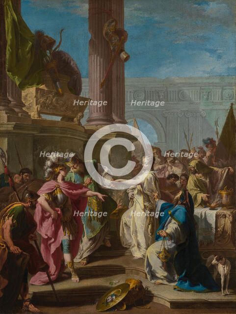 The Sacrifice of Polyxena, about 1733-1734. Creator: Giovanni Battista Pittoni the Younger.