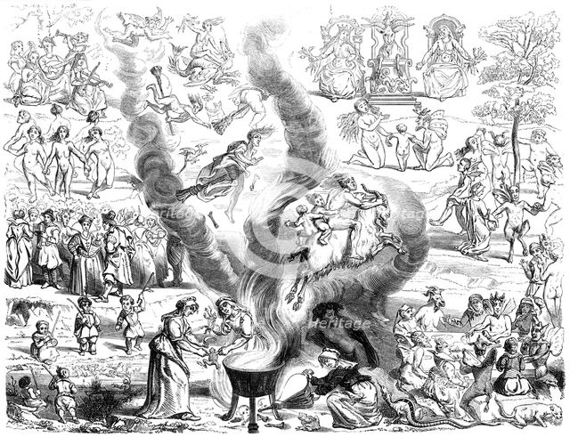 The Sabbath, 16th century (1849).Artist: A Bisson