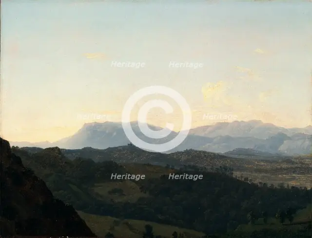 The Sabine Mountains, late 18th or early-mid 19th century. Creator: Jean Joseph Xavier Bidauld.