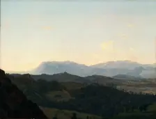 The Sabine Mountains, late 18th or early-mid 19th century. Creator: Jean Joseph Xavier Bidauld