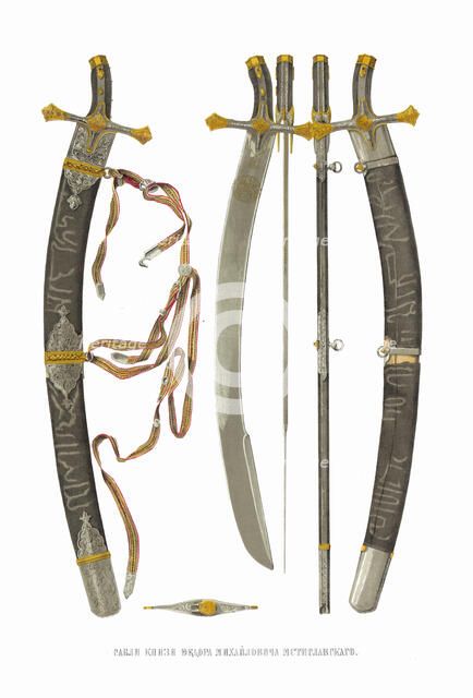 The sabre of Prince Fedor Ivanovich Mstislavsky, 1849-1853. Creator: Solntsev, Fyodor Grigoryevich (1801-1892).