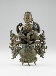 The Sage Agastya Seated in Meditation on his Water Pot (Kumbha), 15th century. Creator: Unknown