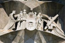 The Sagrada Familia Temple, Barcelona, Spain, 2007. Creator: Samuel Magal
