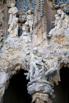 The Sagrada Familia Temple, Barcelona, Spain, 2007. Creator: Samuel Magal