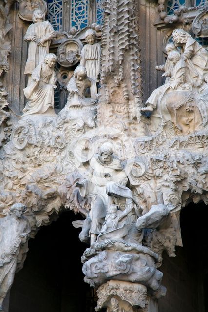 The Sagrada Familia Temple, Barcelona, Spain, 2007. Creator: Samuel Magal.