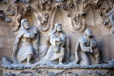 The Sagrada Familia Temple, Barcelona, Spain, 2007. Creator: Samuel Magal