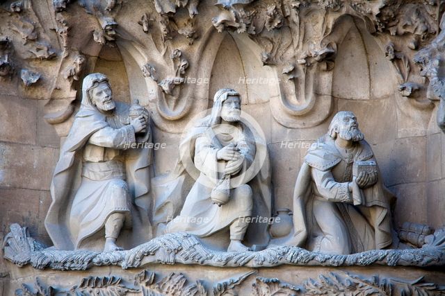 The Sagrada Familia Temple, Barcelona, Spain, 2007. Creator: Samuel Magal.