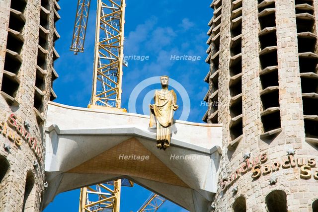 The Sagrada Familia Temple, Barcelona, Spain, 2007. Creator: Samuel Magal.
