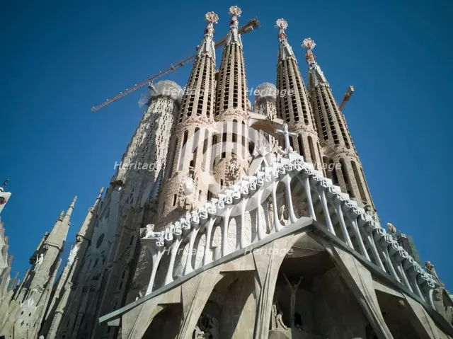 The Sagrada Familia Basilica, Barcelona, Spain, 2020. Creator: Ethel Davies.
